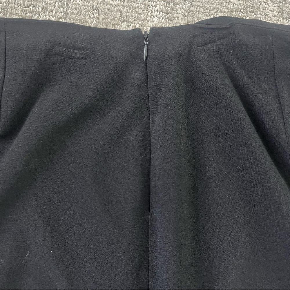 Larry Levine Black Stretch Pleated Pencil Skirt Size 16 - Picture 4 of 7
